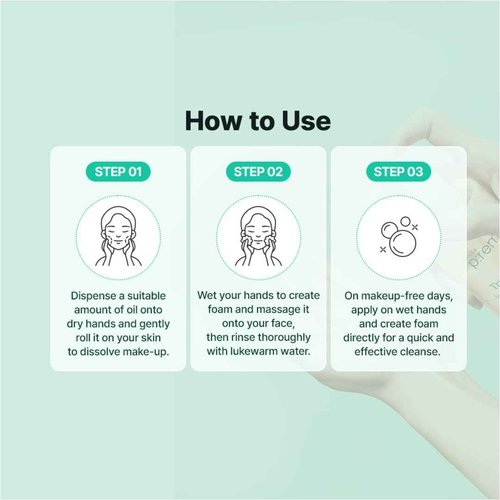 MAKE P:REM Safe Me. Oil to Foam Cleanser, Korean Face Wash, Gentle Transforming Makeup Remover for Sensitive Skin, 6.76 Fl Oz, 200ml