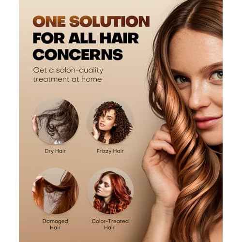 Collagen Hair Mask for Deep Conditioning, Keratin Hair Treatment with 4 Hydrolyzed Proteins, Moroccan & Avocado Oils Conditioner for Nourish, Calendula Gentian Extracts Care Dry & Damaged Hair 16.9 OZ