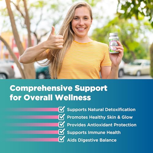 Body Deodorizing Supplement - Odor Eliminator & Internal Deodorant Pills for Fresh Breath Skin Health & Detox - Full Body Deodorizer Capsules with Chlorophyll Complex Vitamins for Women Men