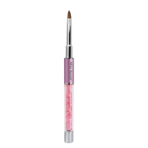 Mia Secret PREMIER NAIL BRUSHES 100% Kolinsky Hair MADE IN USA Prenium Nail Art Brushes (Pink, 4 OR (3D))