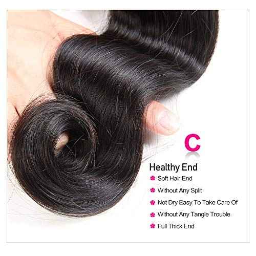 Beauty Princess Body Wave Human Hair 3 Bundles Double Weft 10A Brazilian Hair Bundles 18/20/22 Inch