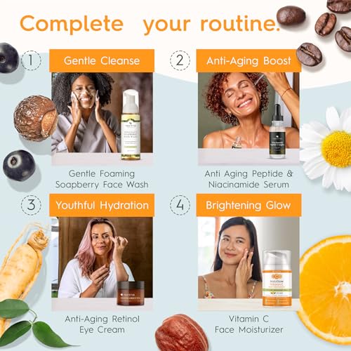 Tree To Tub Vitamin C Face Cream - Triple Action Vitamin C Moisturizer for Face, Face Moisturizer for Women, Day and Night Vitamin C Cream for Face