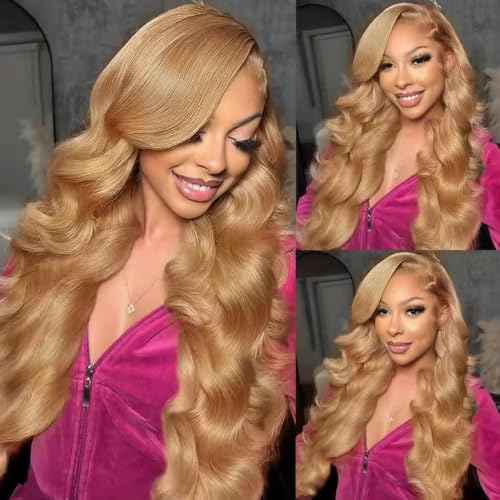 22 24 26 Inch Color #27 Bundle Honey Blonde Body Wave Human Hair Bundles Golden Blonde Bundle Color #27 Body Wave Bundles Remy Human Hair