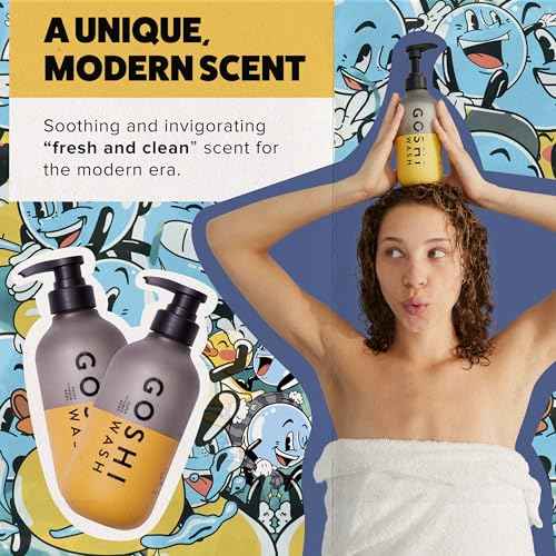 GOSHI Super Vitamin Body Wash 20 oz - pH-Balanced Exfoliating Body Wash for Men and Women - For All Skin Types