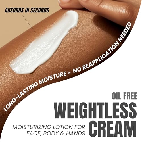 Alozera Vitamin C Body Lotion with Ceramides & Stem Cells, Anti-Aging Moisturizing Body Cream for Noticeably Brightening & Visibly Even Skin Tone, Lightweight, Fragrance Free, 16.9 oz, 2 Pack