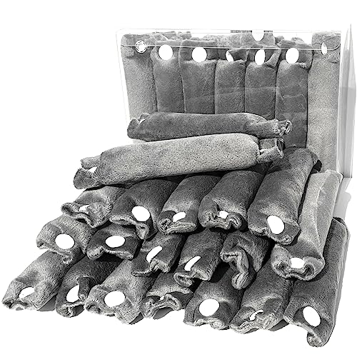 Aimin Hair Heatless Hair Curlers No Heat, Heatless Curls Overnight Blowout Rods, No Heat Hair Curlers To Sleep In, Soft Flexi Rods For Long Hair, Thick Curling Rod Styling Tools(20pcs khaki)