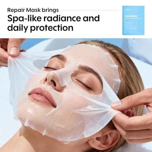 ZealSea Cicalix & Ceramidbar Face Masks Skincare, All-in-one Proven Derm Solution Facial Mask for Visibly Soft | Plump | Quenching | Anti-aging, Soothing & Refreshing, Strengthen & Restore, 4+4 Duo