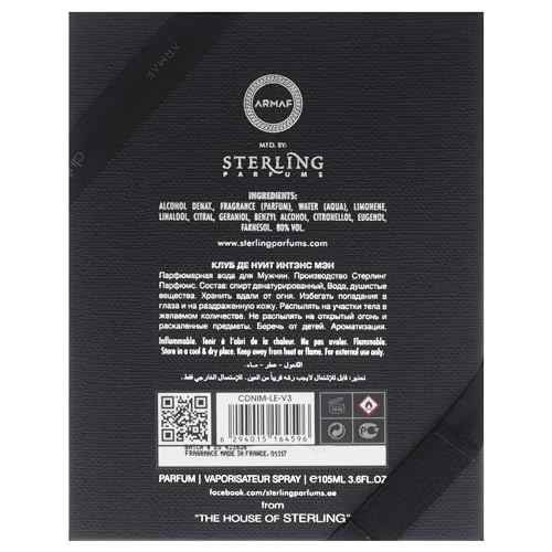 Club De Nuit Intense - Limited Edition by Armaf for Men - 3.6 oz Parfum Spray