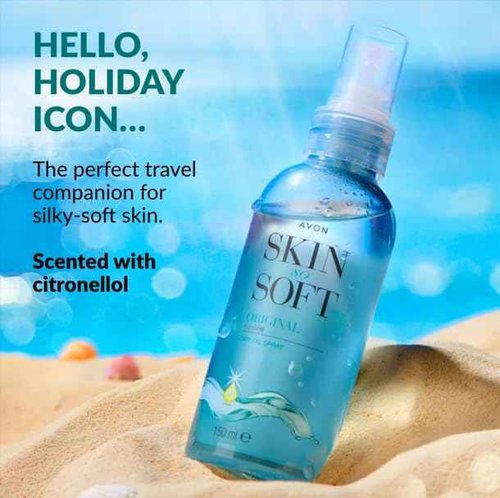 AVON SKIN SO SOFT Original Dry Oil Spray 5 Fl.oz (Double Pack)