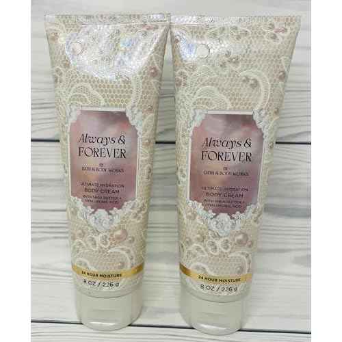Bath & Body Works Women's Always and Forever Ultimate Hydration Body Cream 8 Ounces Pack of 2