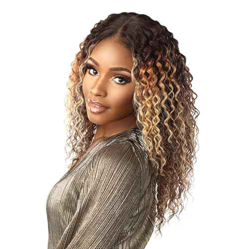 Sensationnel Butta Lace Wigs - Unit 19 Extra Wide 5 Inch Deep Parting Synthetic Preplucked Hairline Glueless Lacefront (1B OFFBLACK)