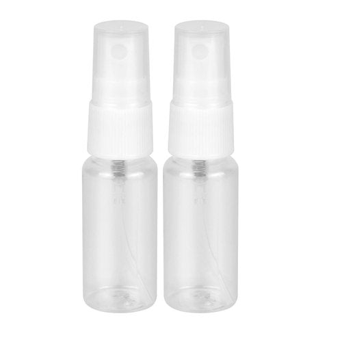 FOHOLA 2 Pcs Spray Bottles, 20ML Clear Empty Refillable Atomiser, Mist Sprayer Bottles, Small Travel Spray Bottle Set (2)