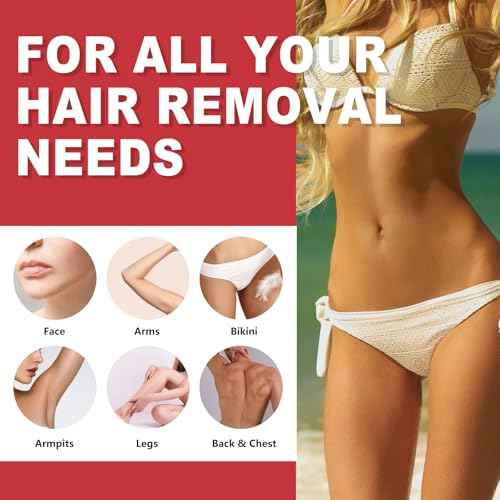 3lb Hard Wax Beads Bulk, Commercial Salon Quality Hypoallergenic Waxing Bead, Unscented Sensitive Skin Stripless Wax Pellets, Coarse & Fine Hair Removal Refill for Body, Bikini Line, Underarm, Legs
