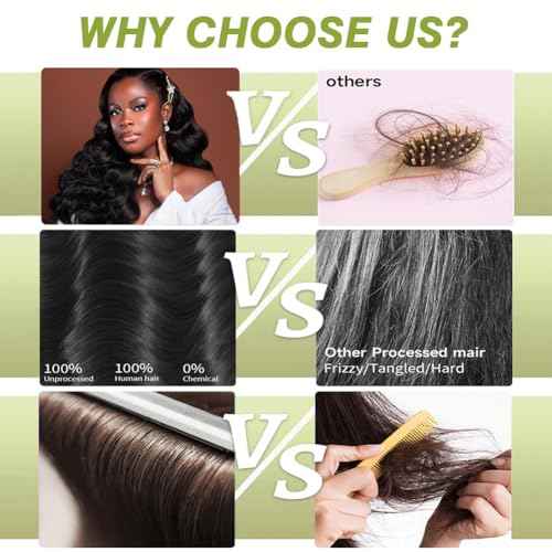 Human Hair Bundles Body Wave 4 Bundles £¨16 18 20 22) 12A Grade 100% Unprocessed Brazilian Virgin Human Hair Body Wave Bundles Double Weft Human Hair Extensions Natural Black Color