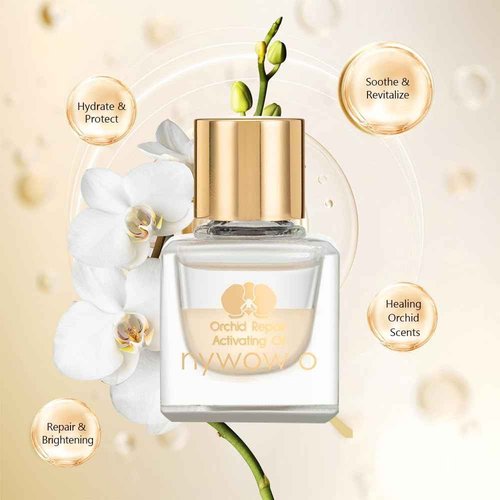 NYWOW O Orchid Hydration Facial Oil Revitalized Toned Treatment Repair Nourish Activating Face Oil with Pure Plant-Derived for Dry and Sensitive Skin 0.23 fl.oz