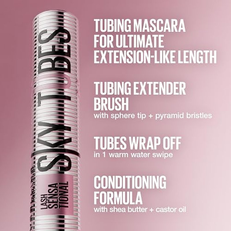 Maybelline Lash Sensational Sky Tubing Mascara, Lengthening 24HR
