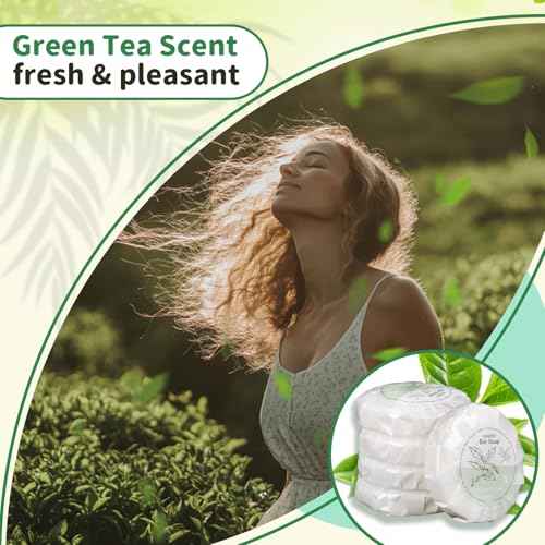 52 Mini Bar Soap Bulk - Travel Soap Individually Wrapped Body Bath Gentle Soap Bars Men Women Travel Size Toiletries for Homeless Hotel Essentials for Guest Bathroom Airbnb£¨Green Tea£©
