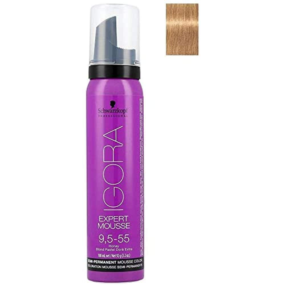 Schwarzkopf Professional Igora Expert Mousse, 9.5-55, Honey, 3.2 Ounce