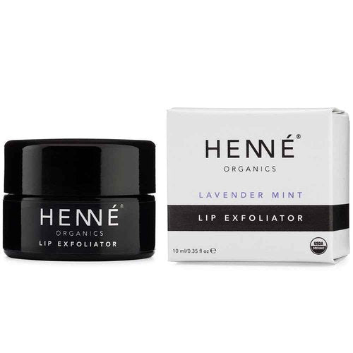 Henné Organics Lip Exfoliator - Natural and Organic Sugar Scrub - Lavender Mint