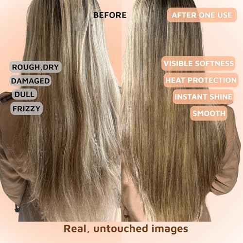Hair Oil for Frizzy, Damaged, Dry Hair | Hydrating, Lightweight, Vegan & Natural Hair Oil | Tames Frizz, Adds Shine, Softness, Conditioning & Heat Protectant for All Hair Types