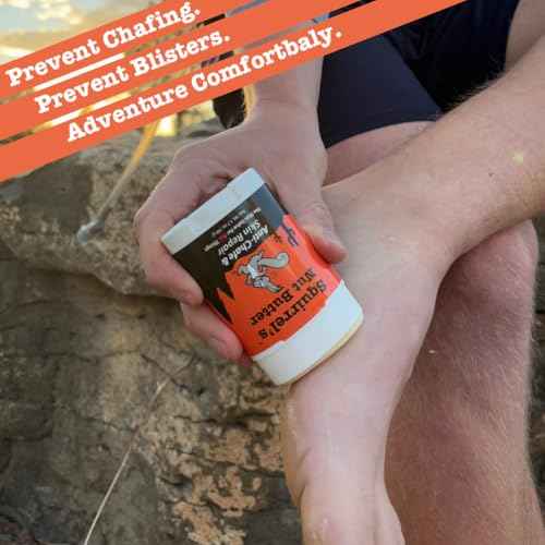 Squirrel's Nut Butter Anti Chafe Stick w/Frankincense & Lavender | All Natural Chafe Prevention & Skin Care for Athletes, Runners & Adventurers | Thighs, Arms, Pack Straps & More | 1.7 oz