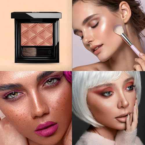 GA-DE Idyllic Soft Satin Blush Powder, 40 - Makeup Powder for Cheeks - Silky Color, Buildable Texture, Sheer to Dramatically Flushed Look - 0.28 oz