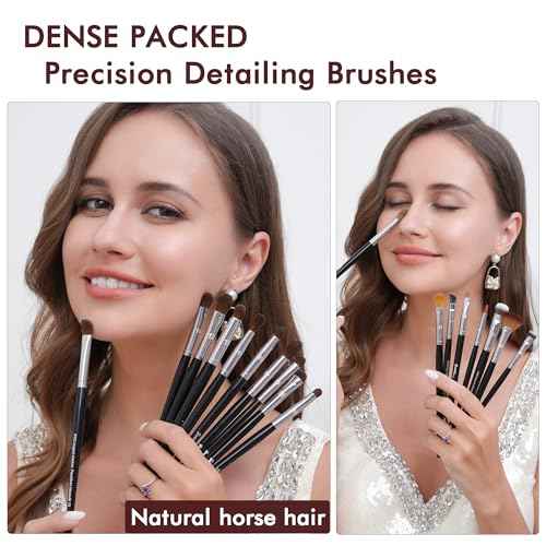 Bueart Design 36Pcs PRO Grade Natural Goat Hair Pony Bristles Makeup Brushes Set with Super Holder Professional-Grade Precision & Luxury Brush for beauty enthusiasts&professionals Makeup Artist