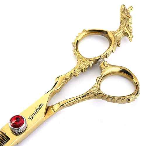Sharonds 6/7 inch Professional Hair Cutting Scissors Set Hair Cutting Scissors Thinning Teeth Shears Set,Sliver Scissors,Barber,Salon,Hairdressing Scissors Kit,Japanese 440C Scissors (6-inch 3pc-B)
