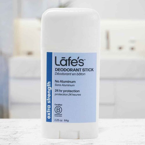 Lafe's Natural Deodorant | 2.25oz Aluminum Free Natural Deodorant Stick for Women & Men | Paraben & Baking Soda Free with 24-Hour Protection (Citrus & Bergamot/Extra Strength, 2.25 Ounce (3-Pack))