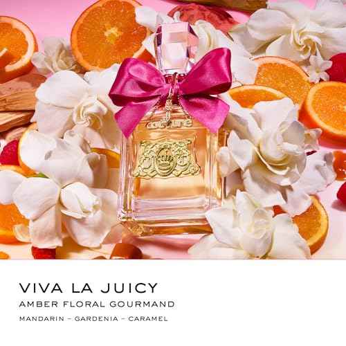 Juicy Couture Viva La Juicy Eau De Parfum, Women's Perfume with Notes of Mandarin, Gardenia & Caramel, Floral & Sweet, EDP Spray