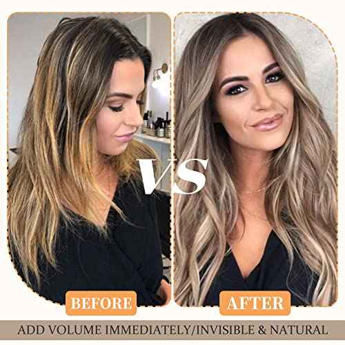 Hairro Tape In Hair Extensions Human Hair Tape Ins Glue In Skin Weft Rooted Tape On Hair Extensions Seamless Invisible Remy Hair Extensions For Women 22 inch 30g 20pcs #GREY