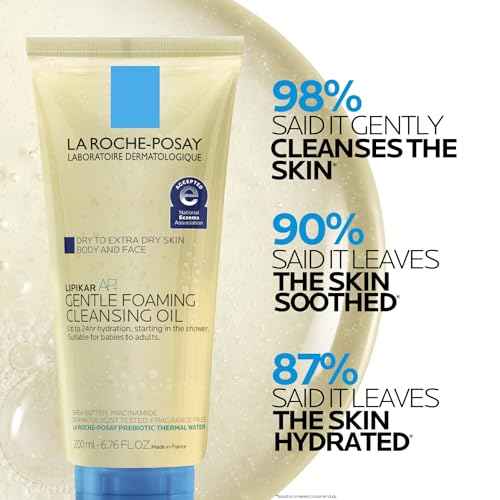 La Roche-Posay Lipikar AP+ Gentle Foaming Cleansing Oil, Gentle Oil Cleanser for Face and Body Formulated with Niacinamide, Long-Lasting 24-hour Hydration, Fragrance-Free & Soap Free