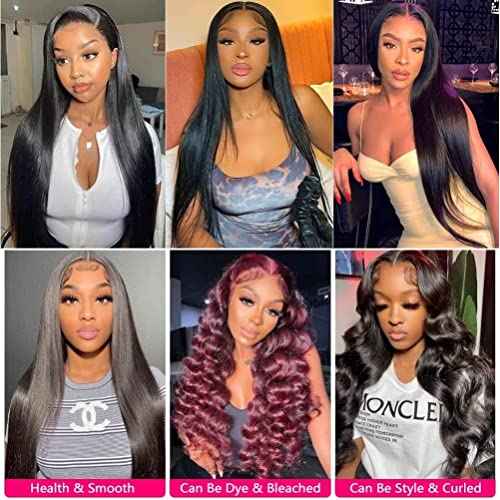 Brazilian Straight Human Hair 4 Bundles 18 20 22 24 Inch 100% Unprocessed Virgin Straight Weave Bundles Human Hair