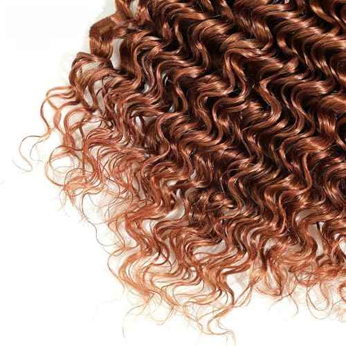 18 20 22 Inch T1B/4/30 Deep Wave Human Hair Bundles Ombre Brown Brazilian Virgin Remy Hair 3 Bundles