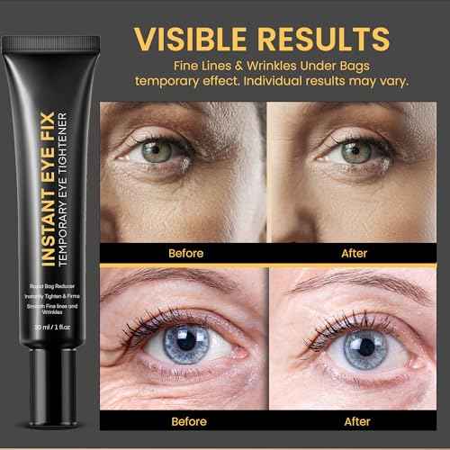 Temporary Instant Eye Tightener Cream: Instant Reduces Under-Eye Bags, Dark Circles Puffiness, Anti Aging Fine Lines, Firm Under Your Eyes