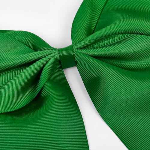 Tobeffect Hair Clip - 8 Inch Green Hair Bow - Cheerleading Bows for Girls, Women, Cheerleaders Grosgrain Material - Perfect for Hair Securing, Festivals, Birthdays, Weddings, School