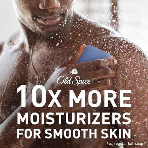 Old Spice Men's Bar Soap, Seas The Day Eucalyptus and Coconut Cream Scent, 10x More Moisturizers for Smooth Skin with Mild Exfoliators & Plant Based Cleansers, 5.0 oz
