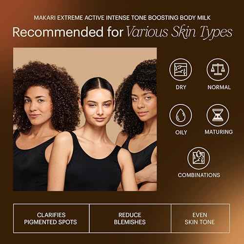 Makari Extreme Active Intense Carrot & Argan Oil Body Milk (16.8 oz) | Unify & Illuminate | Tone-Boosting Body Lotion with Vitamins E and C | Helps Brighten Skin Tone | Promotes Even Complexion