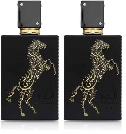 Lattafa Perfumes Lail Maleki for Unisex Eau de Parfum Spray, 3.4 Ounce (Pack of 2)