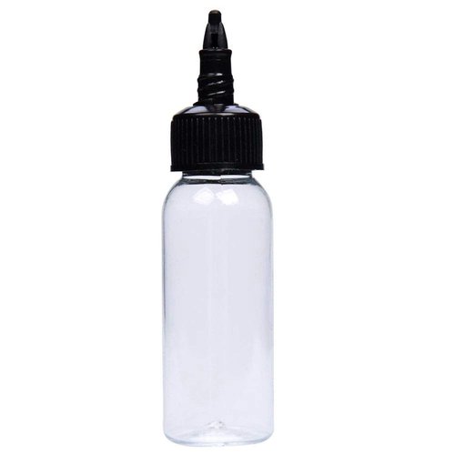 DOWEI 30ML Ink Bottle, 30pcs 1oz Twist Cap PET Plastic Clear Transparent Pigment Container Accessories Twist Squeeze Bottles for Lotion, Shampoo,Ink(30ML 30PCS)