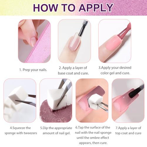 Gradient Painting Gel, 16 Colors Ombre Nail Polish for Pigmented Pat Painting Gel Nude White£¦Black Color French Manicure DIY Nail Art Long-lasting No-wipe DIY Palette VelvetSpectrum Studio