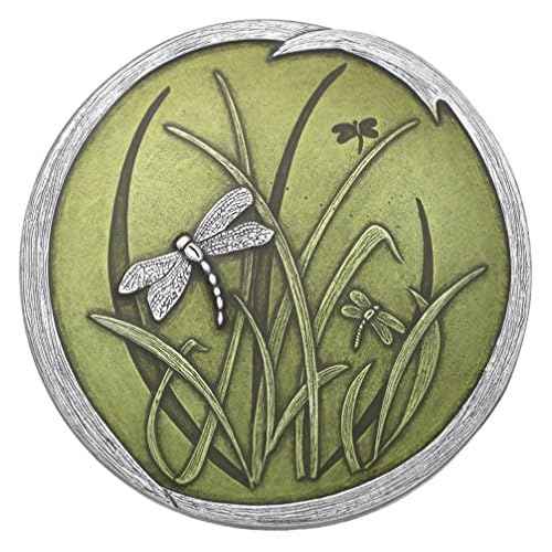 DANFORTH ? Pewter Dragonfly Purse Mirror ? Vintage Pewter & Green Hand-Held Mirror for Women ? Handmade Nature Gift Accessories, Made in USA (3 inches)
