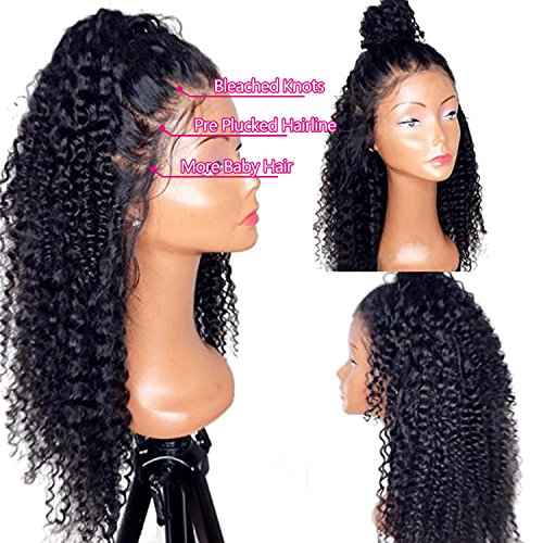 13x6 Lace Frontal Wigs for Black Women Pre Plucked Lace Wig Glueless Brazilian Remy Human Hair Wigs with Baby Hair (12 inch, 150% Density Lace Front Wig)