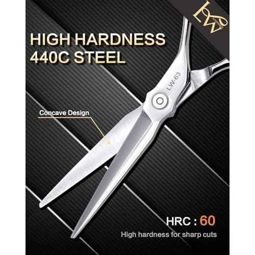 Professional Hair Scissors 6¡±,Undergoes Rigorous 118-Step Process,Hair Cutting Scissors Professional For Women & Men,440C Steel,1 Pack