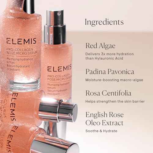 ELEMIS Pro-Collagen Rose Micro Serum | Hydration serum that plumps, soothes, and nourishes your skin while reducing fine lines & wrinkles.