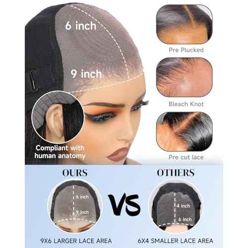 99j Burgundy Glueless Wigs Human Hair 9x6 HD Lace Front Wigs Human Hair 200% Density Straight Glueless Wigs Human Hair Pre Plucked Pre Cut wigs for Black Women 26 inch