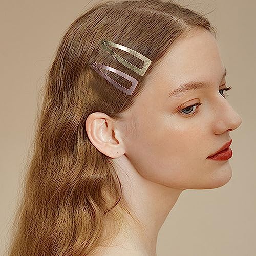 Snap Hair Clips, 5 Colors Hair Clips Metal Hair Barrettes Stocking Stuffers for Women Girls Hair Accessories Gift Christmas Gifts