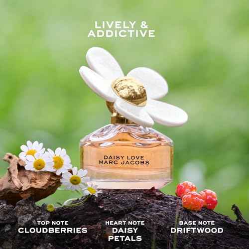 Marc Jacobs Daisy Love Eau de Toilette ? Sweet Floral Women's Perfume ? With Notes of Crystallized Cloudberries, Daisy Petals & Driftwoods
