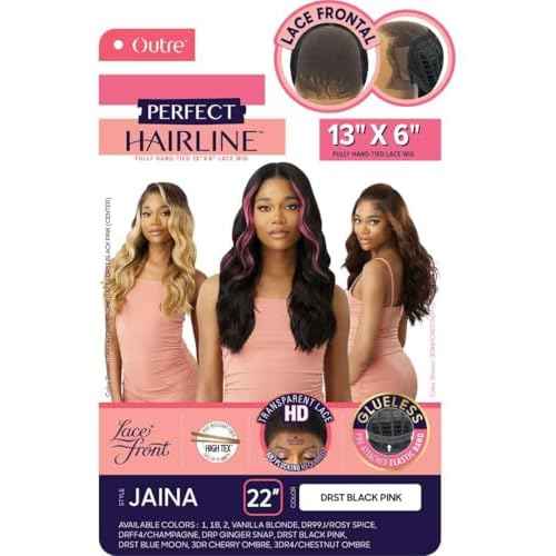 Outre Lace Front Wig - Perfect Hair Line 13X6 - Jaina (DRST BLACK PINK)