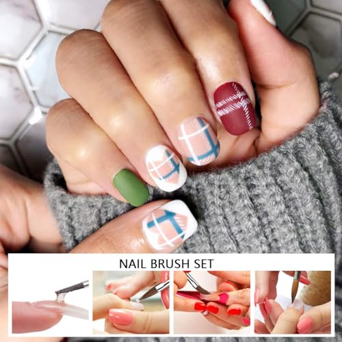 Acrylic Nail Brush Dappen Dish Set, 6PCS Nail Art Pen and 2PCS Crystal Dappen Dish for Acrylic Nails, Manicure Bowl Cup Glass Container for Acrylic Liquid Nail Tool Kit